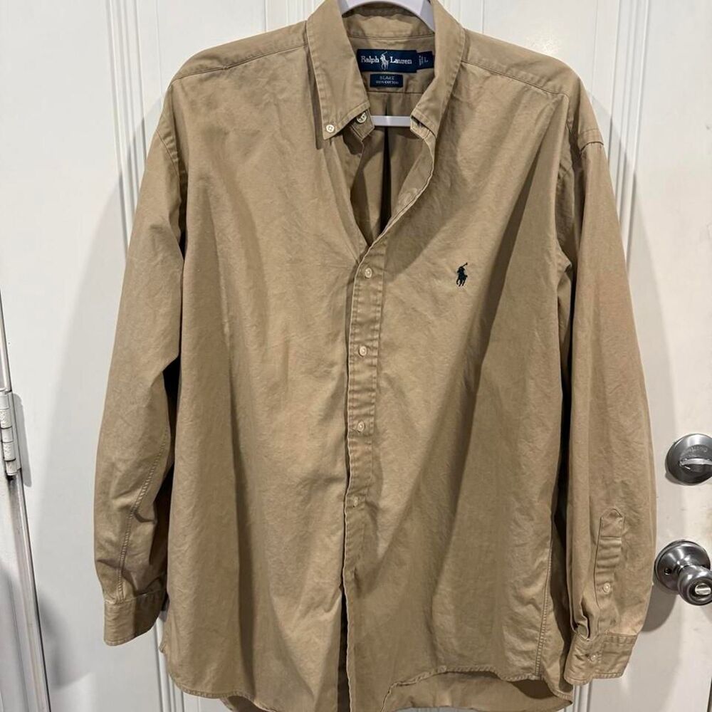 Ralph-lauren Men's Tan and Khaki Shirt